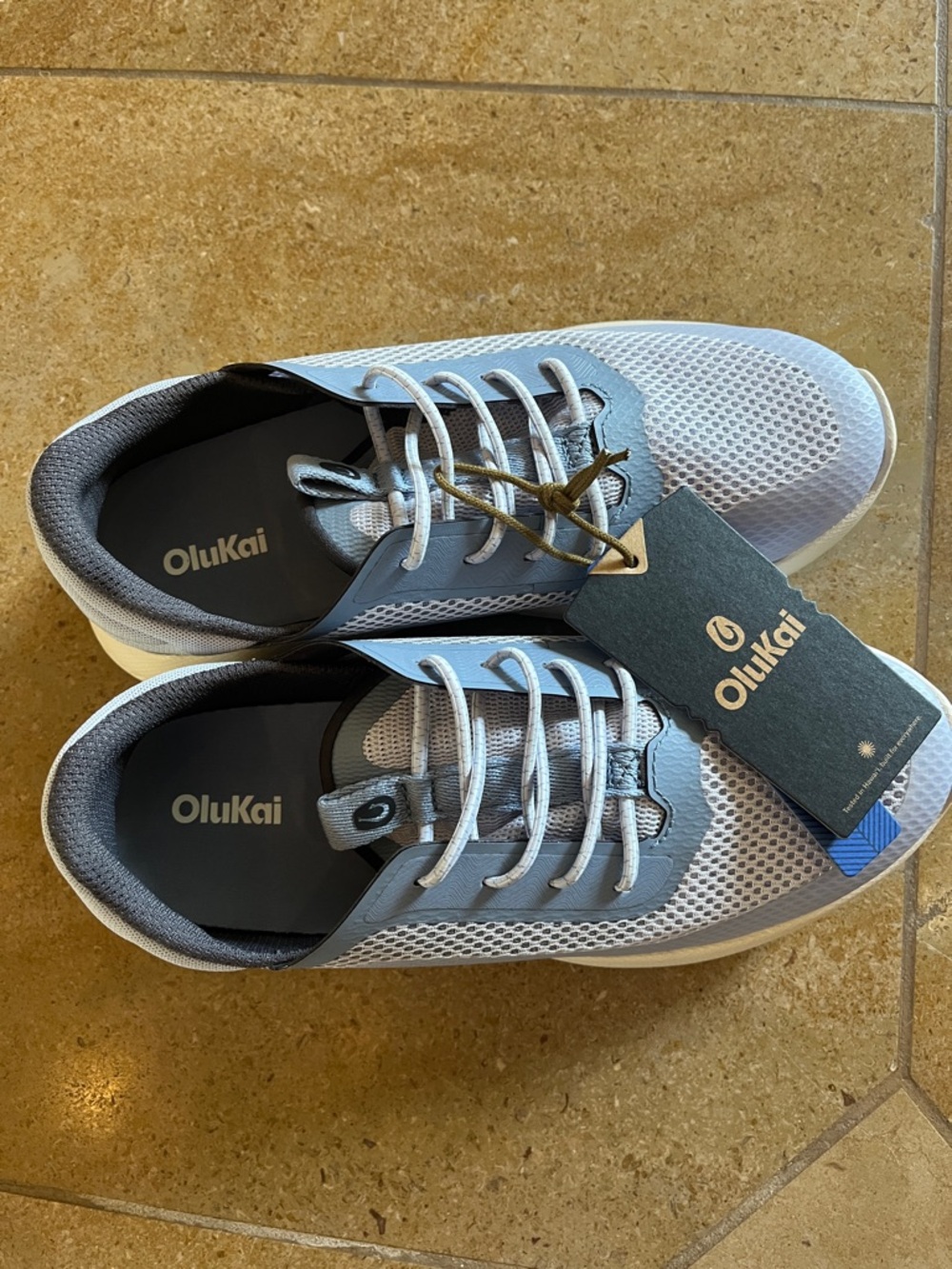 OluKai Women’s Light Gray Mesh Athletic Sneaker